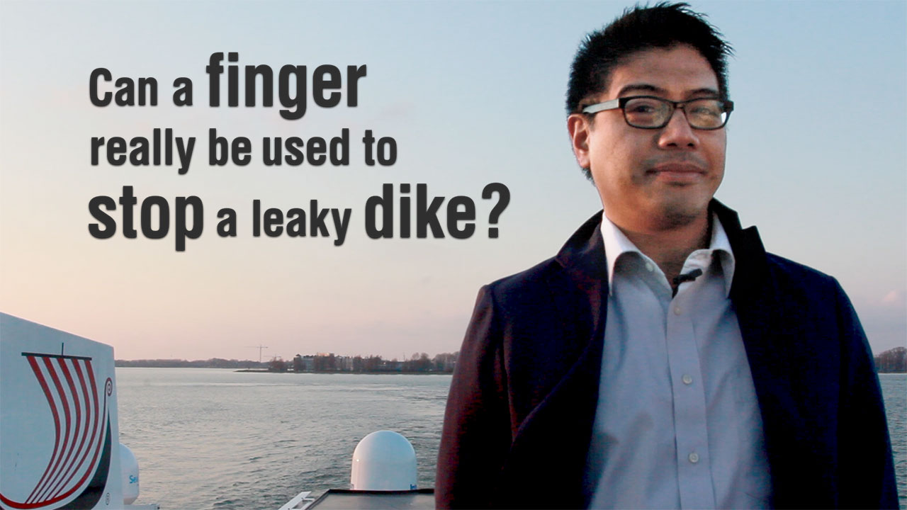 Can a finger really be used to stop a leaky dike?